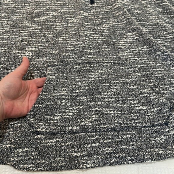 Sunday Cowl Neck Poncho Top Knit Pullover Oversized Small Beachy Cape Layer Blue - Picture 5 of 11